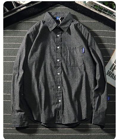 Modern férfi ing két színben, zsebbel