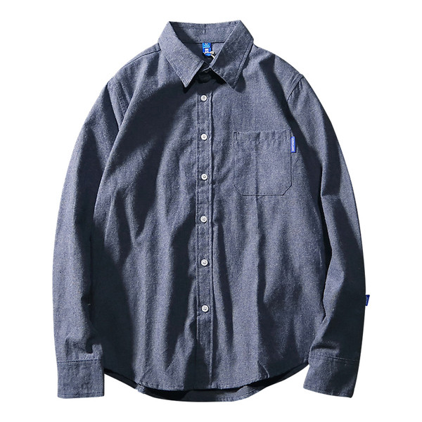 Modern férfi ing két színben, zsebbel