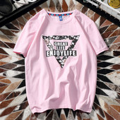 Férfi póló rövid ujjal és O-alakú gallérral - három színben