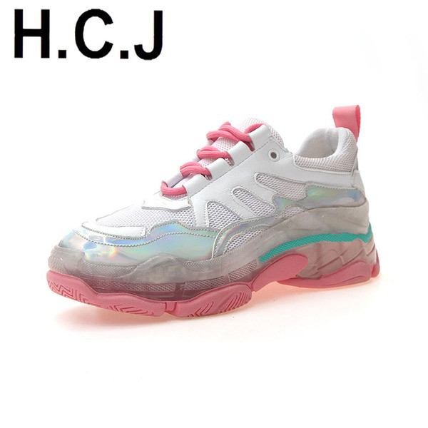 Αθλητικά γυναικεία αθλητικά παπούτσια με δεσμούς σε δύο χρώματα