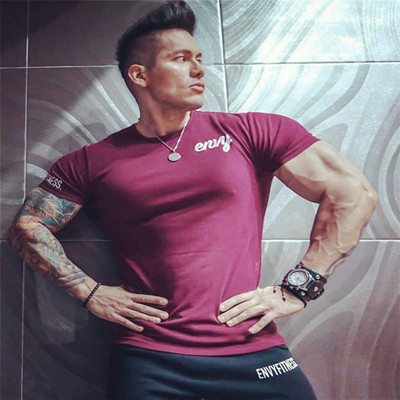 Ανδρικό μπλουζάκι σε διάφορα χρώματα με επιγραφή