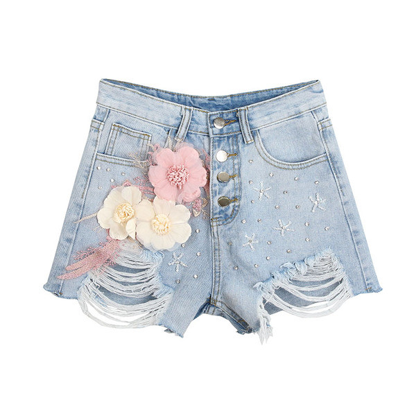 Női rövidnadrág 3D elemmel