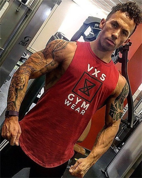 Modern férfi felső három színben felirattal