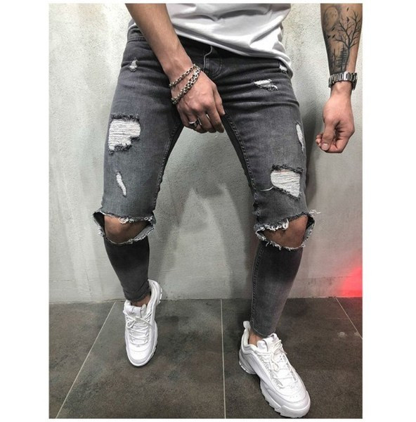 Modern férfi farmer szürke, fekete és kék színekben