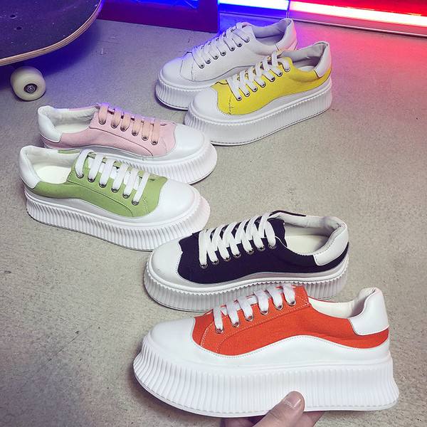 Tenisi casual dama cu cravate in mai multe culori