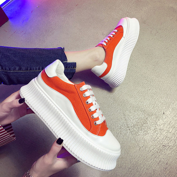 Tenisi casual dama cu cravate in mai multe culori