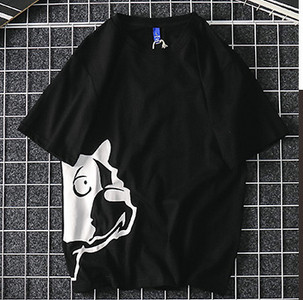 Ανδρικό μπλουζάκι σε πέντε χρώματα με εφαρμογή