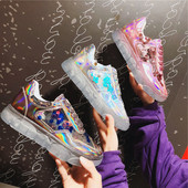 Stílusos női tornacipő elemmel - flitterekkel három színben