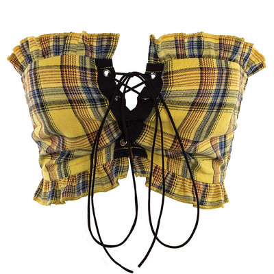 Kockás női melltartó, két színben