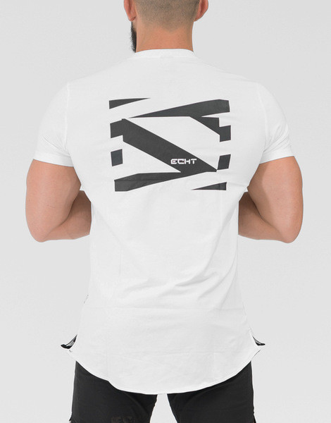 Modern férfi póló két színben, rátéttel