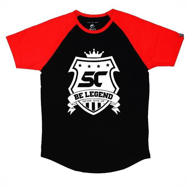 Modern férfi póló négy színben, rátéttel