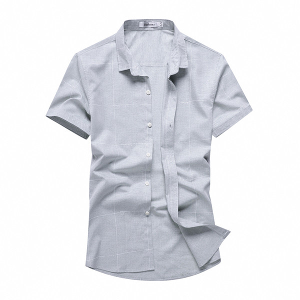 Stílusos férfi ing három színben, rövid ujjakkal és gombokkal
