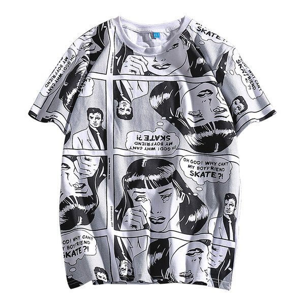 Modern férfi póló rövid ujjal és rátéttel