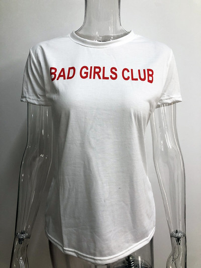 Női alkalmi póló piros-fehér színben