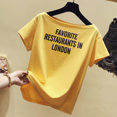 Modern női póló több színben felirattal