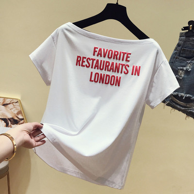 Modern női póló több színben felirattal