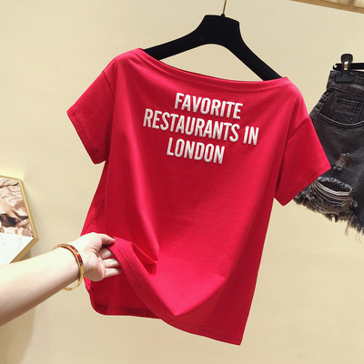 Modern női póló több színben felirattal