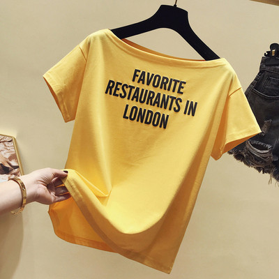 Modern női póló több színben felirattal