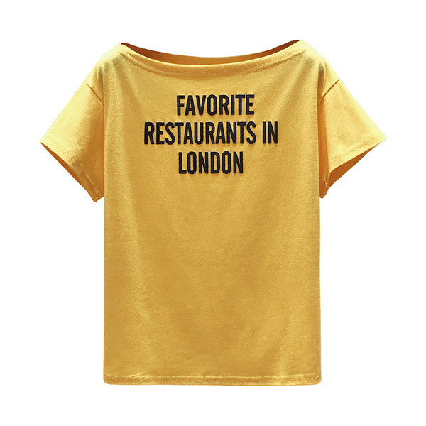 Modern női póló több színben felirattal