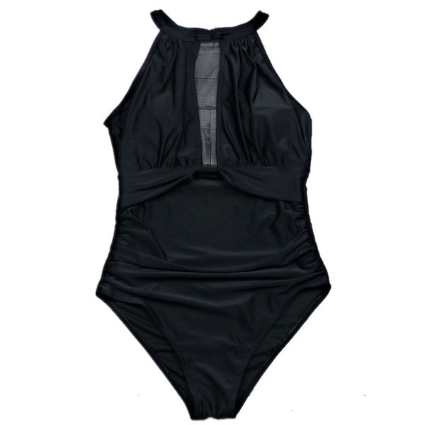 Stílusos női fürdőruha fehér és piros színben, tüllel