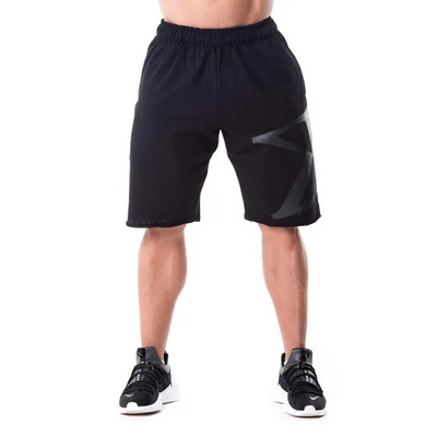 Modern férfi rövidnadrág fekete és szürke színben