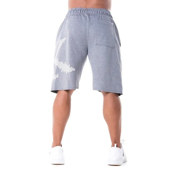 Modern férfi rövidnadrág fekete és szürke színben