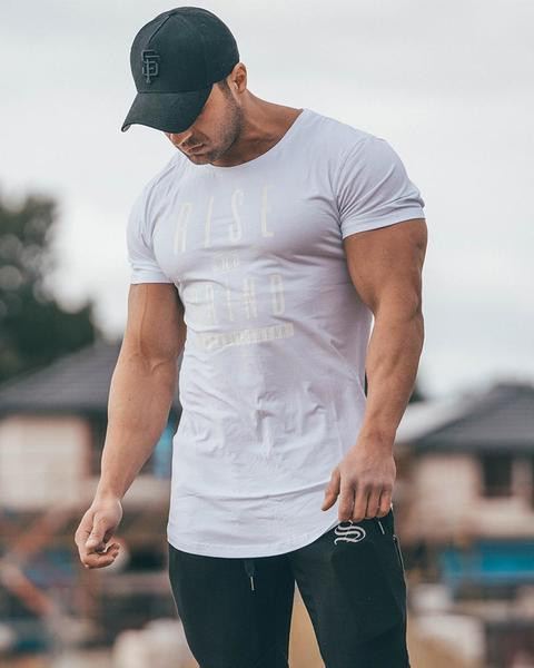 Modern férfi póló három színben felirattal