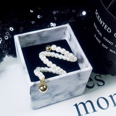 Modern női gyöngy gyűrű