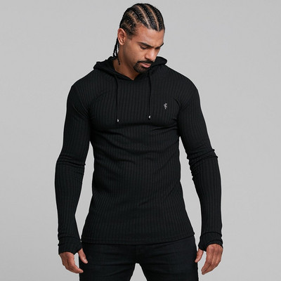 Μοντέρνο ανδρικό μπλουζάκι με κουκούλα σε τέσσερα χρώματα