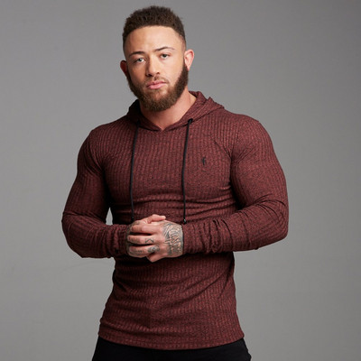 Μοντέρνο ανδρικό μπλουζάκι με κουκούλα σε τέσσερα χρώματα