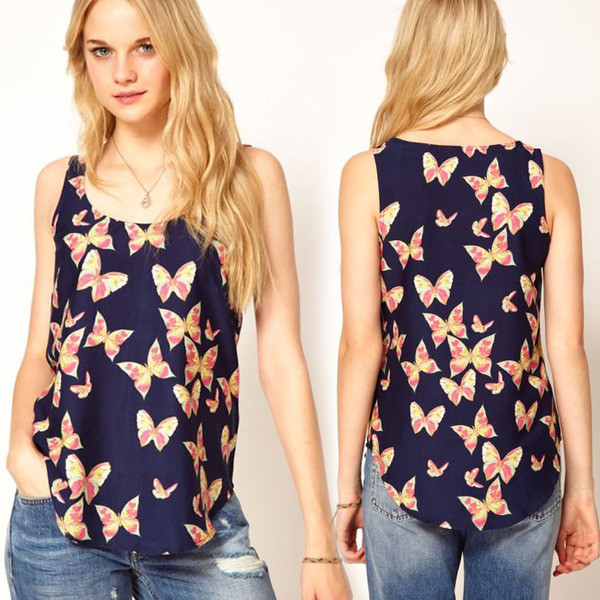 Nappali női felső, kék színben