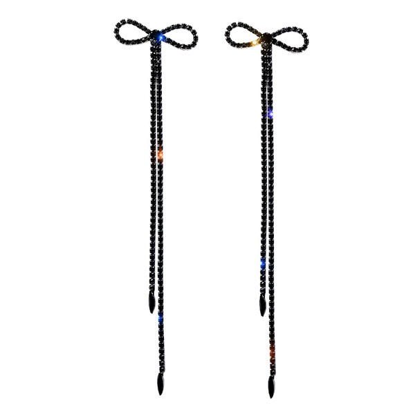 Fekete hosszú női fülbevaló