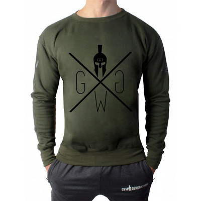 Modern férfi blúz két színben felirattal és rátéttel