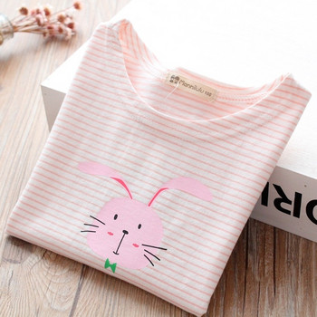 Модерна детска раирана тениска в два цвята