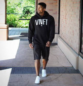 Férfi napi pulóver fekete színben felirattal