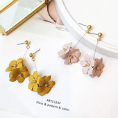 Cercei top dama in doua culori