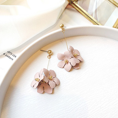 Cercei top dama in doua culori