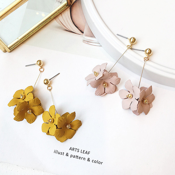 Cercei top dama in doua culori