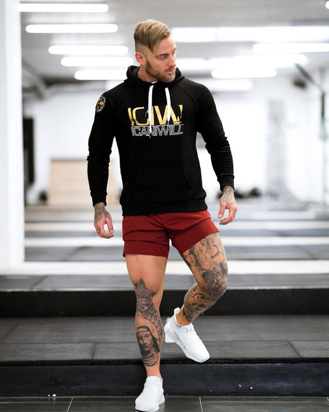 Modern férfi pulóver két színben felirattal