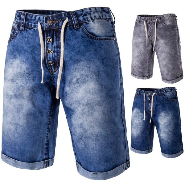 Modern férfi farmer fűzővel, négy színben