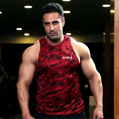 Férfi sportmellény négy színben felirattal