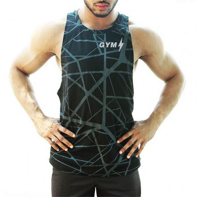 Férfi sportmellény négy színben felirattal