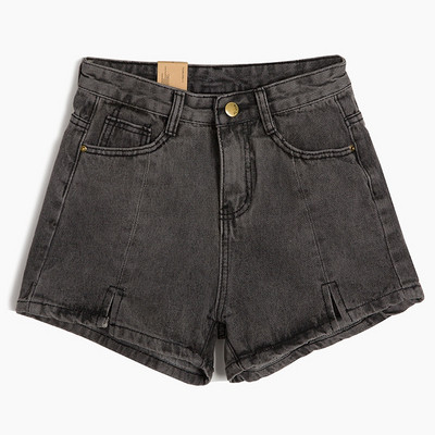 Stílusos női rövidnadrág kék és fekete színben