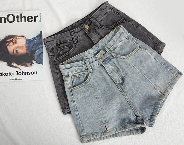 Stílusos női rövidnadrág kék és fekete színben