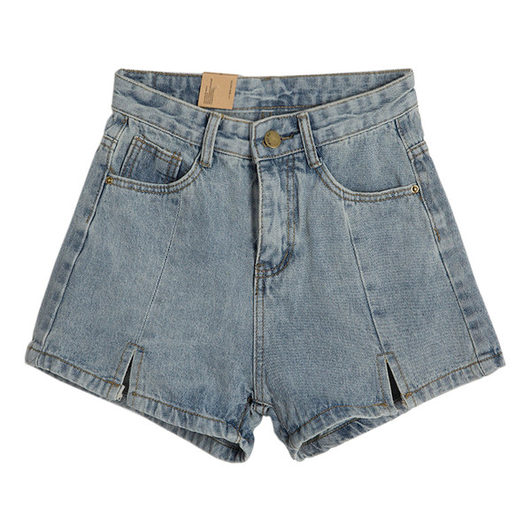 Stílusos női rövidnadrág kék és fekete színben