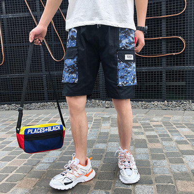 Modern férfi rövidnadrág terepszínű mintával, két színben