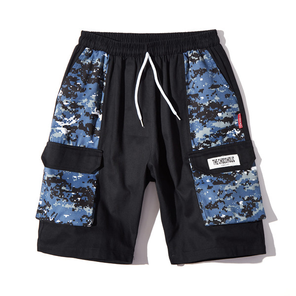 Modern férfi rövidnadrág terepszínű mintával, két színben