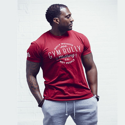 Alkalmi férfi póló piros színben felirattal