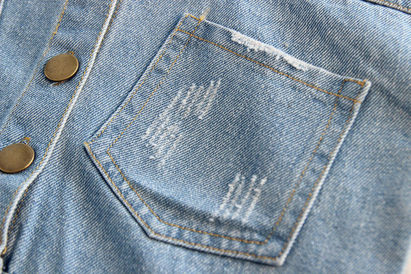 Új modell gyerekkabát lányoknak kék színben