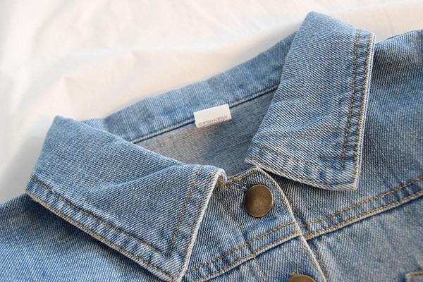 Új modell gyerekkabát lányoknak kék színben